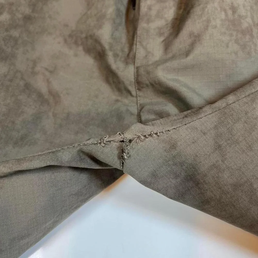 The North Face Distressed Cargo Shorts Brown Raw Hem Gorpcore Streetwear